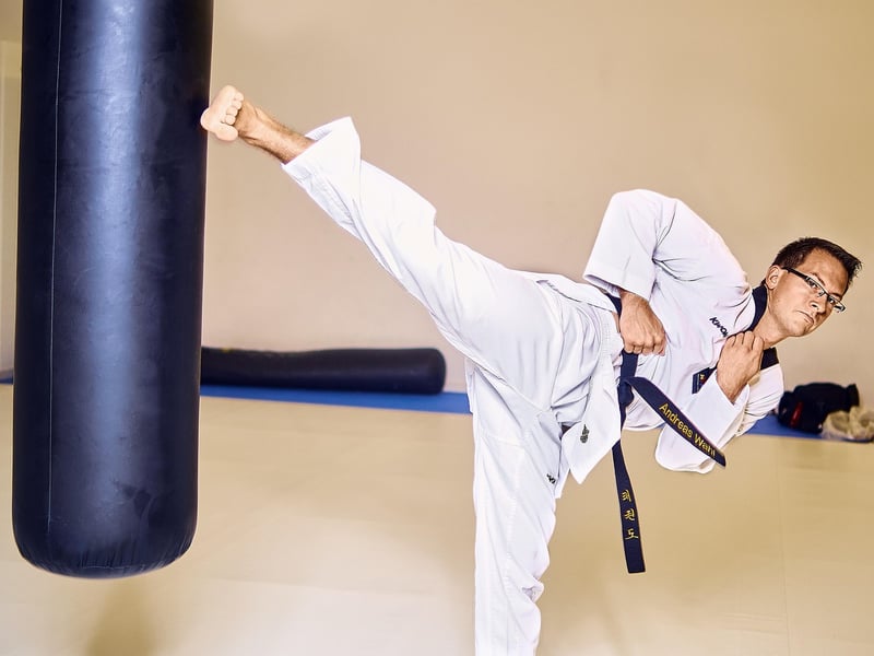 Taekwondo training